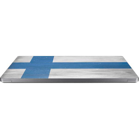 Finland Flag Distressed Laptop Skins
