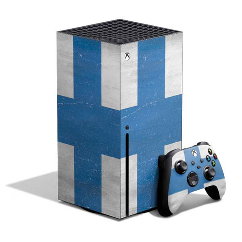 Finland Flag Distressed Xbox Series X Skins