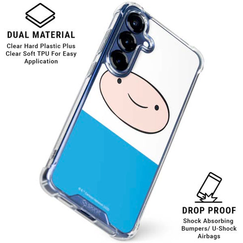 Adult Swim Adventure Time Finn Mertens Galaxy S25 Plus Clear Case