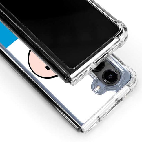 Adult Swim Adventure Time Finn Mertens Galaxy Z Fold5 5G Clear Case