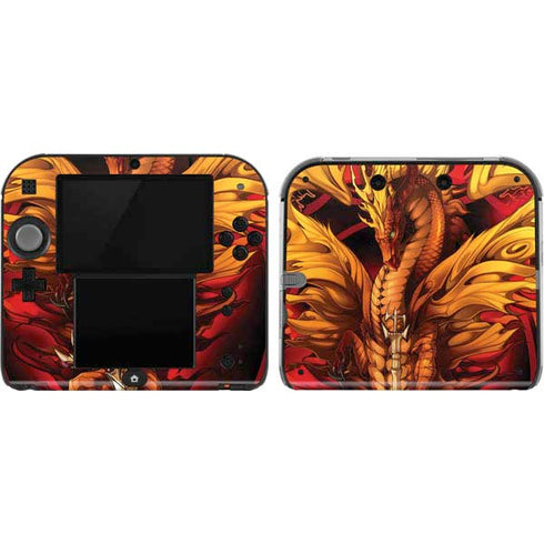 Fire Dragon by Ruth Thompson Nintendo 2DS Skin