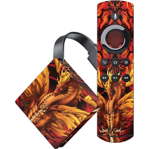 Fire Dragon by Ruth Thompson Amazon Fire TV Skin