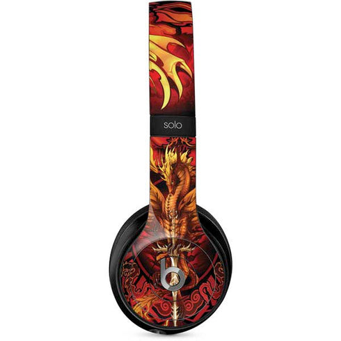 Fire Dragon by Ruth Thompson Beats Solo 2 Wired Skin