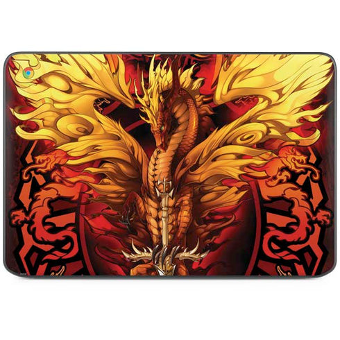 Fire Dragon by Ruth Thompson HP Chromebook Skin