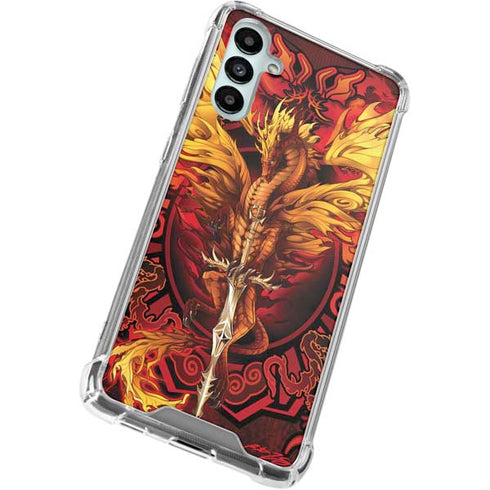 Fire Dragon by Ruth Thompson Gabb Phone 4 Clear Case