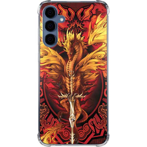 Fire Dragon by Ruth Thompson Galaxy A35 5G Clear Case