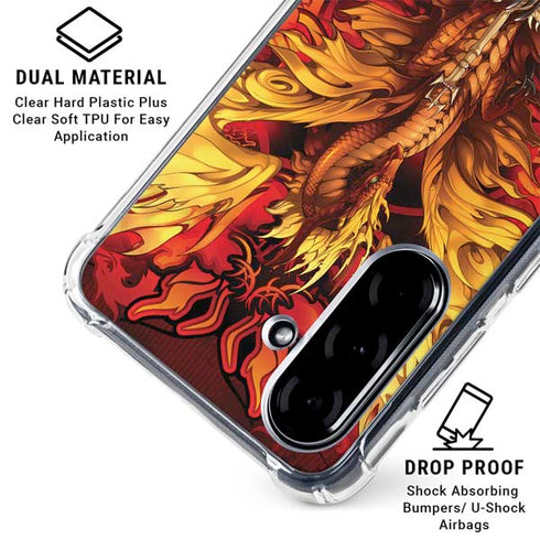 Fire Dragon by Ruth Thompson Galaxy A36 5G Clear Case