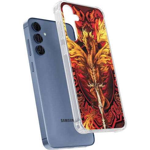 Fire Dragon by Ruth Thompson Galaxy A55 5G Clear Case