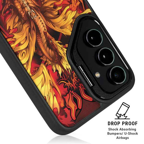 Fire Dragon by Ruth Thompson Galaxy S25 Kickstand Case