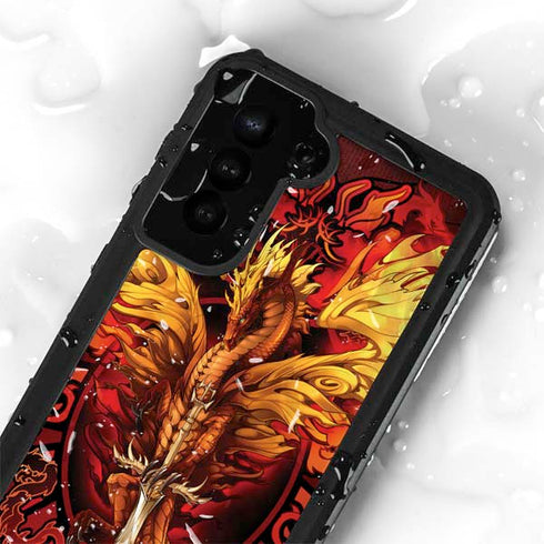Fire Dragon by Ruth Thompson Galaxy S24 Plus Waterproof Case