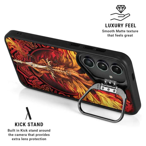 Fire Dragon by Ruth Thompson Galaxy S25 Ultra Kickstand Case