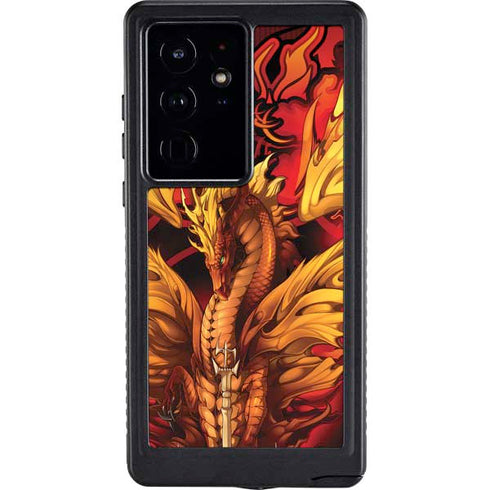 Fire Dragon by Ruth Thompson Galaxy S24 Ultra Waterproof Case