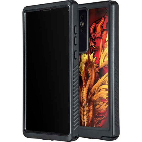 Fire Dragon by Ruth Thompson Galaxy S24 Ultra Waterproof Case