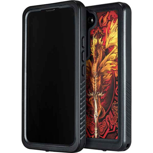 Fire Dragon by Ruth Thompson Galaxy S24 Waterproof Case