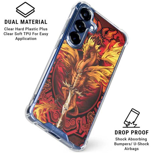 Fire Dragon by Ruth Thompson Galaxy S25 Plus Clear Case