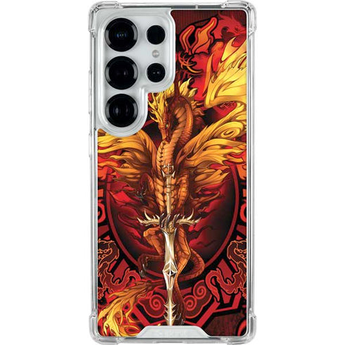 Fire Dragon by Ruth Thompson Galaxy S25 Ultra Clear Case