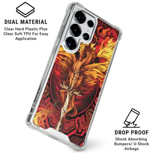 Fire Dragon by Ruth Thompson Galaxy S25 Ultra Clear Case