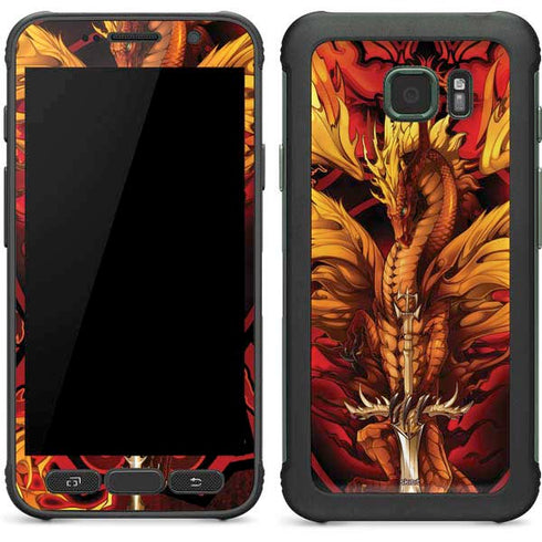 Fire Dragon by Ruth Thompson Galaxy S7 Active Skin