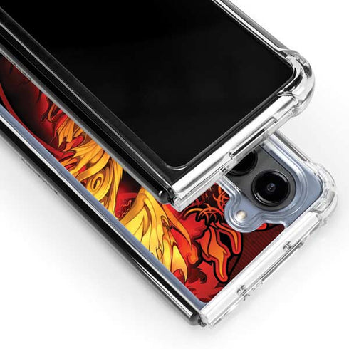 Fire Dragon by Ruth Thompson Galaxy Z Fold5 5G Clear Case