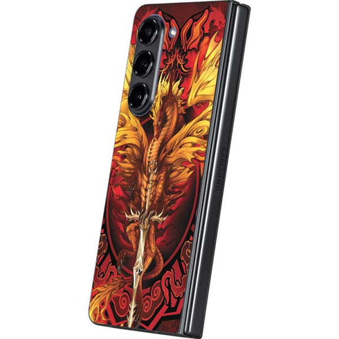 Fire Dragon by Ruth Thompson Galaxy Z Fold5 5G Skin