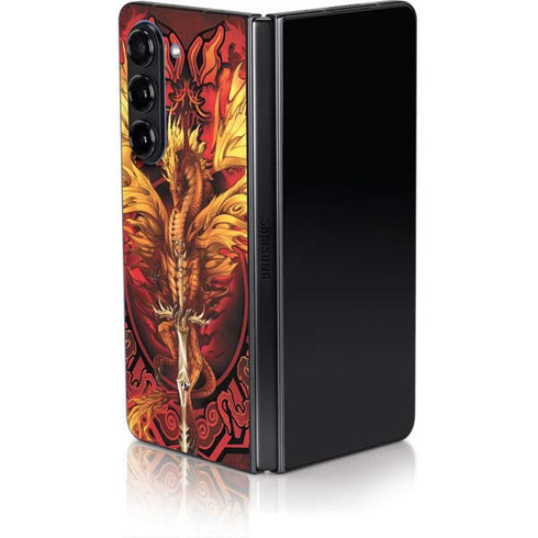Fire Dragon by Ruth Thompson Galaxy Z Fold5 5G Skin