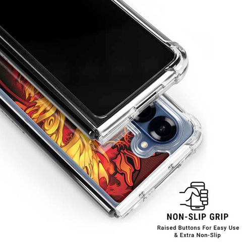 Fire Dragon by Ruth Thompson Galaxy Z Fold6 Clear Case