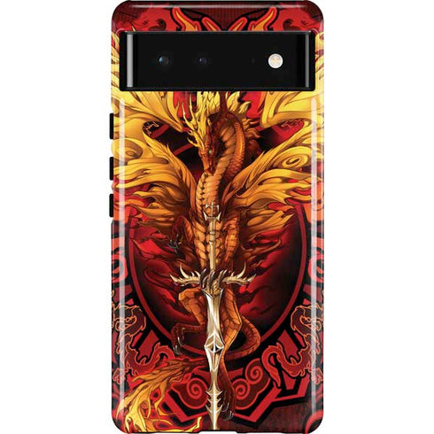 Fire Dragon by Ruth Thompson Pixel Cases