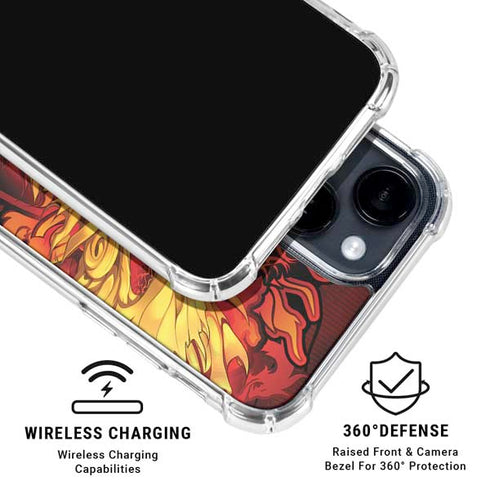 Fire Dragon by Ruth Thompson iPhone 15 Clear Case