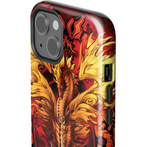 Fire Dragon by Ruth Thompson iPhone 15 Impact Case