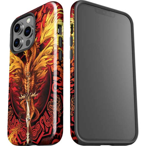 Fire Dragon by Ruth Thompson iPhone 15 Pro Impact Case