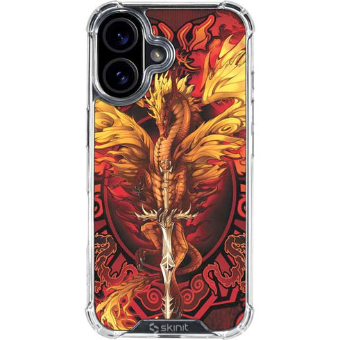 Fire Dragon by Ruth Thompson iPhone 16 Clear Case