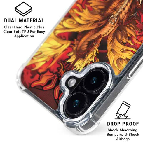 Fire Dragon by Ruth Thompson iPhone 16 Clear Case