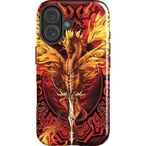Fire Dragon by Ruth Thompson iPhone 16 Magsafe Impact Case