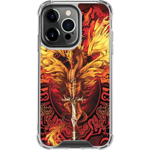 Fire Dragon by Ruth Thompson iPhone 16 Pro Clear Case