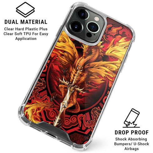 Fire Dragon by Ruth Thompson iPhone 16 Pro Clear Case