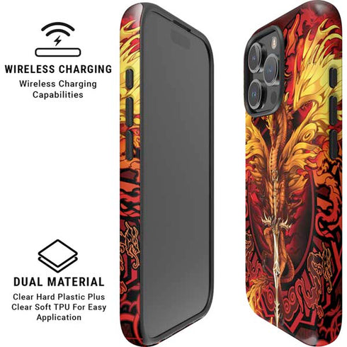 Fire Dragon by Ruth Thompson iPhone 16 Pro Magsafe Impact Case