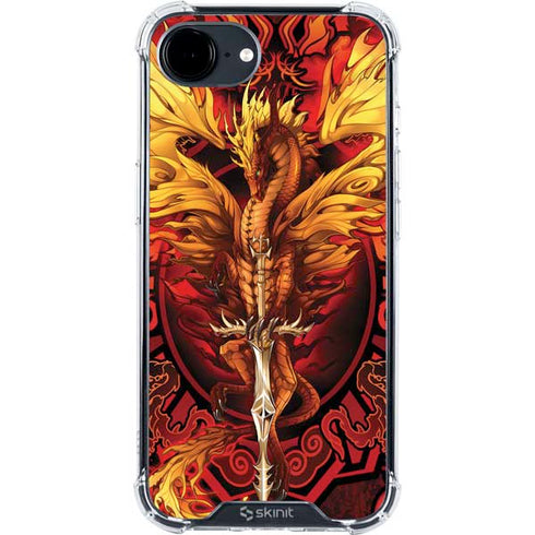 Fire Dragon by Ruth Thompson iPhone 16e Clear Case