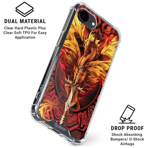Fire Dragon by Ruth Thompson iPhone 16e Clear Case
