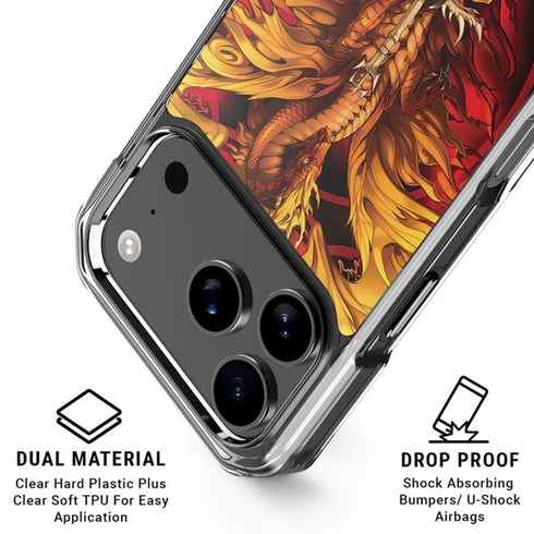 Fire Dragon by Ruth Thompson iPhone 18 Pro Clear Case