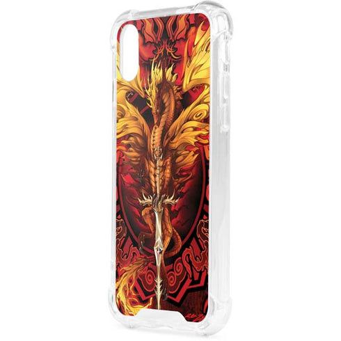 Fire Dragon by Ruth Thompson iPhone XS Clear Case