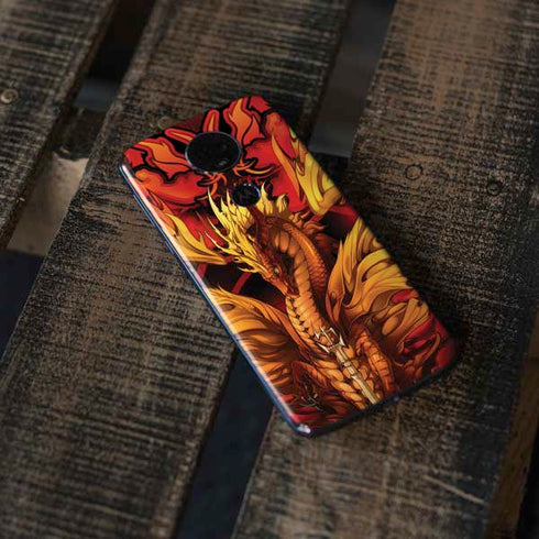 Fire Dragon by Ruth Thompson Moto E5 Plus Skin