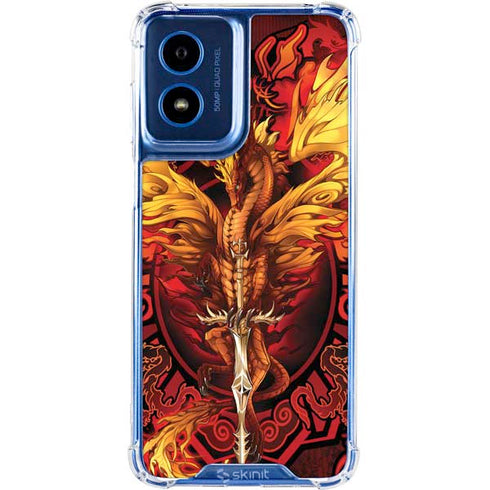 Fire Dragon by Ruth Thompson Moto G Play 4G (2024) Clear Case