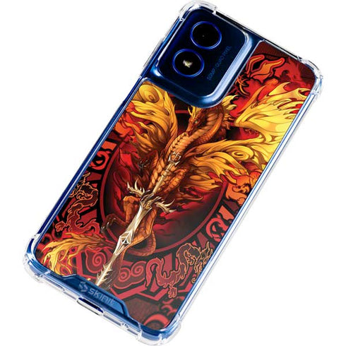 Fire Dragon by Ruth Thompson Moto G Play 4G (2024) Clear Case