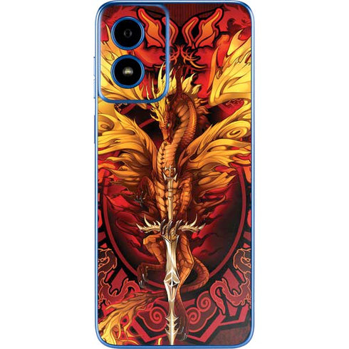 Fire Dragon by Ruth Thompson Moto G Play 4G (2024) Skin