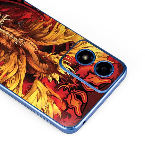 Fire Dragon by Ruth Thompson Moto G Play 4G (2024) Skin