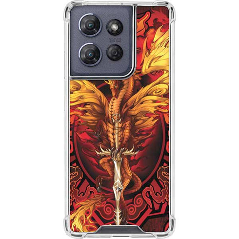 Fire Dragon by Ruth Thompson Moto G Play 5G (2025) Clear Case