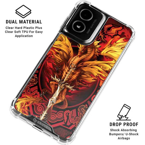 Fire Dragon by Ruth Thompson Moto G Power 5G (2024) Clear Case