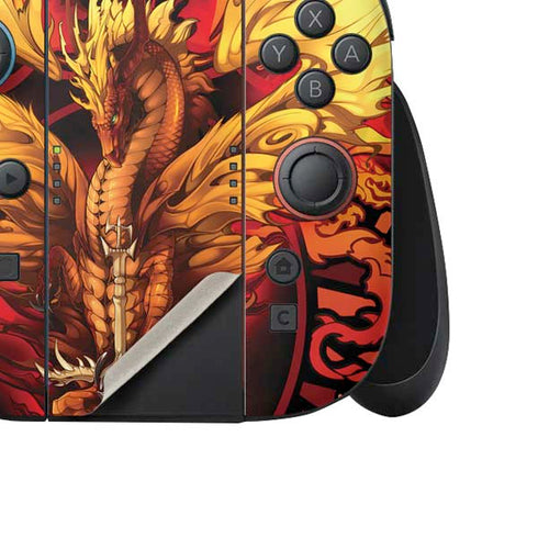 Fire Dragon by Ruth Thompson Nintendo Switch 2 (2025) Joy-Con Controller Skin