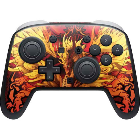 Fire Dragon by Ruth Thompson Nintendo Switch 2 (2025) Pro Controller Skin