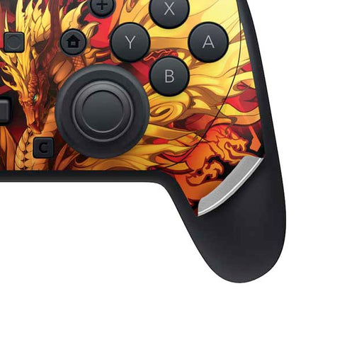 Fire Dragon by Ruth Thompson Nintendo Switch 2 (2025) Pro Controller Skin